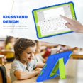 thumbnail image 5 of Dteck Case for Apple iPad 8th Generation 10.2" (2020),Shockproof Rubber Armor 3-Layer Protection iPad 7th Gen 10.2-inch 2019 Case Hybrid Hard Kicstand Cover without Screen Protector,Blue+Olivine, 5 of 6