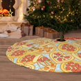 thumbnail image 6 of Sikiie Cute Pizza In Various 30-48 inches {designName} Print Christmas Tree Skirt Snowman Xmas Tree Skirt with Edge Christmas Decorations for Holiday Party48", 6 of 7