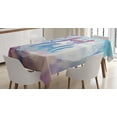 thumbnail image 1 of Ambesonne Just Chill Tablecloth Rectangular Table Cover, Words Placed in a Blob, 52"x70", Multicolor, 1 of 3