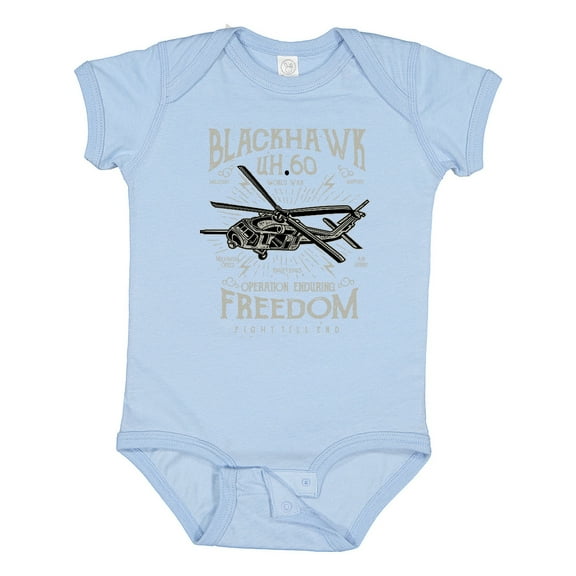 Inktastic Black Hawk Military Boys or Girls Baby Bodysuit