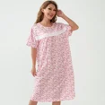 thumbnail image 1 of Camisón Con Diseno Floral Frescos Pijama Verano Mujer, 1 of 8