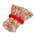 thumbnail image 4 of Vestido floral para perro con estampado de flores de colores, suave, para niñas, para cachorros, perros pequeños, gatos, bodas, San Valentín, uso diario, tallas S, 4 of 14