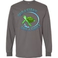 thumbnail image 3 of Inktastic Skip a Straw Save a Turtle with Cute Green Sea Turtle Long Sleeve T-Shirt, 3 of 5