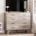 thumbnail image 7 of FANRAL 8 Drawers Dresser for Bedroom,Wood Modern Chest of Drawers with X-Shaped Sturdy Base,Gray Dresser, 7 of 7