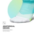 thumbnail image 5 of Feetures Elite Light Cushion No Show Tab Ankle Socks - Sport Sock with Targeted Compression - Aqua Surf, S (1 Pair), 5 of 7