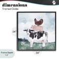 thumbnail image 4 of Stupell Industries Rustic Lodge Muted Stacked Farm Animals Black Framed Giclee Art, 24 x 24, by Kim Allen, 4 of 8