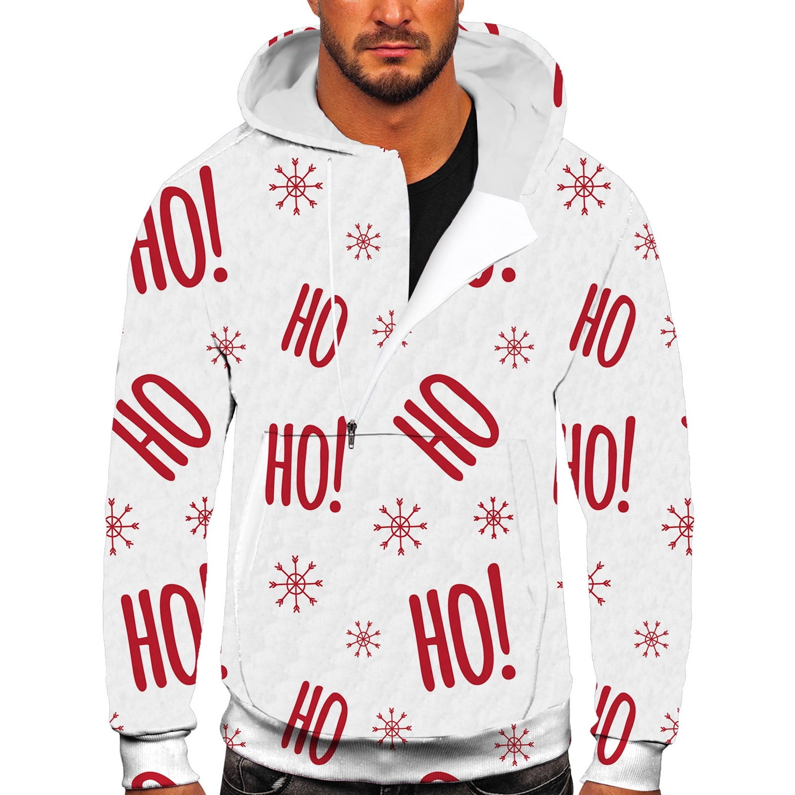 Pull Homme En Molleton épais à Col Roulé - Chaud, Confortable, Manches Longues, Idéal Hiver, Entraînement Extérieur, Cadeau Noël - 4