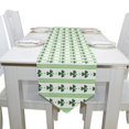 thumbnail image 4 of EREHome St Patrick's Day Clover Table Runner 13x90 Inches Green Table Top Decoration, 4 of 5
