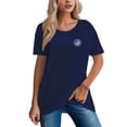 thumbnail image 6 of Women's 230g 100% Pure Cotton American Flag Badge Design Tee, 6 of 9