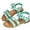 Mint Blue, variant on Starbay Little Kids Strappy Sandals in Coral