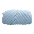 thumbnail image 2 of Chunky Yarn Jumbo Tubular Yarn Washable Tube Giant Yarn Arm Knitting Soft Yarn 250G Bulky Yarn for Macrame, Crochet, Scarf, Weaving, Pet Bed Light Blue, 2 of 9