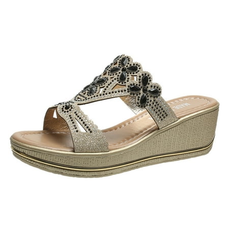 

fvwitlyh Cute Sandals for Women Women s 00A Espadrilles Sandals Classic Summer Platform Sandal for Women