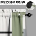 thumbnail image 3 of Marble Modern Geometric Flowers Abstract Kitchen Curtains - Vintage Tier Cafe Curtains for Bathroom Living RV Rod Pocket Window Drapes 36 Inch 2 Panels Set 28"x36" Window Treatment Tiers, 3 of 4