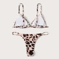 thumbnail image 4 of Tejiojio Sale Women's Swimsuit Womens Swimwear Tankini Tops Women Leopard Print High Waist Two Pieces Bikini Swimwear Swimsuit Beachwear, 4 of 8