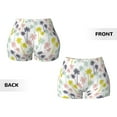 thumbnail image 4 of KLL Hawaiian Coconut Tree Pattern Workout Shorts for Women Scrunch Short Gym Yoga Running Sport Active Exercise Fitness Shorts, 4 of 8