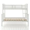 thumbnail image 2 of Furniture of America Aida Twin over Full Kids Wood White Bunk Bed with Ladder, 2 of 9