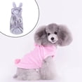thumbnail image 2 of Ropa de mascotas con capucha Sunnimix Invierno Peluche caliente para perros Bichon pequeño S, 2 of 7