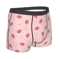 thumbnail image 4 of Uemuo Floral Strawberr Pattern Men's Boxer Briefs,Trunk Anti-Chafing,Comfortable, Durable, and Stylish Underwear-X-Large, 4 of 9