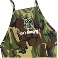 thumbnail image 2 of ApronMen, Funny Aprons For Men - Hoo's Hungry? - 100% Cotton with Pockets - Green Camo, 2 of 6