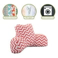 thumbnail image 6 of Majestic Home Goods Decorative Coral Chevron Reading Pillow, 6 of 6