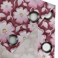 thumbnail image 4 of Ambesonne East Grommet Curtain, Romantic Floral Pattern, 50" x 72", Pink Yellow Maroon, 4 of 6