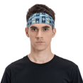 thumbnail image 2 of Daiia Airplanes and Aviation Signs printed Men's Performance Headband,Sports Headbands,Moisture Wicking Workout Headband, 2 of 9