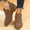 Coffee, variant on Viluyesy Womens Booties, Low Heels Pointed Toe Fashion Hollow Out Slip-On Ankle Boots Coffee US6