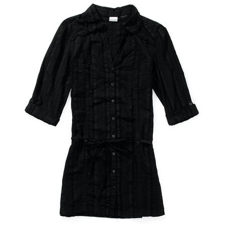 Juniors Dobby Shirtdress