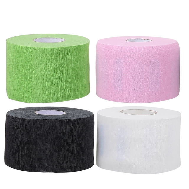 Barber Accessories Paper Assorted Color For Barbers Hair Cutting 4 Rolls 11.8x11.8x2.75in