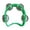 Green, variant on 1-Pack Plastic Percussion Handheld Tambourines with 4 Jingle Bells, Mini Rhythm Instruments in 4 Colors to chose, Rehearsal and Performance - Color 2