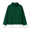 thumbnail image 5 of Chandails d'Automne Grande Taille pour Femmes Mode Décontractée Imprimée Col Roulé Manches Longues Chandail en Molleton Amusant, 5 of 5
