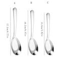 thumbnail image 2 of Soup Spoons, Stainless Steel Korean Spoons, 5.8"/6.4"/6.8" Asian Soup Spoon, Heavy Duty Thick Short Handle Stainless Steel Ramen Spoon for Soup Cereals, Flat-Bottom Rice Spoon,M, 2 of 6