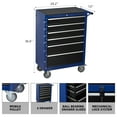 thumbnail image 5 of 6-Drawer Rolling Tool Chest Cabinet, Large Capacity Organizers Metal Tool Box with Wheels Tool Storage Cart for Garage, Workshop, 5 of 9