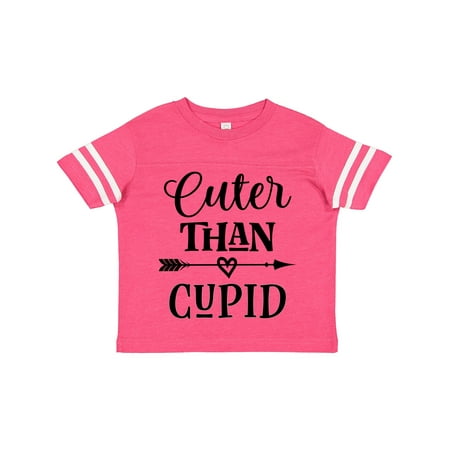 

Inktastic Valentines Day Cuter Than Cupid Gift Toddler Boy or Toddler Girl T-Shirt