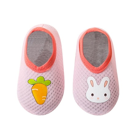 

Relanfenk Baby Sneakers 1-3Y Kids Boys Girls Animal Prints Rabbit Carrot Cartoon Breathable The Floor Socks Barefoot Aqua Socks Non-Slip Shoes Toddler Shoes