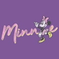 thumbnail image 2 of Girl's Mickey & Friends Cursive Minnie  Graphic Tee Purple Berry X Large, 2 of 4
