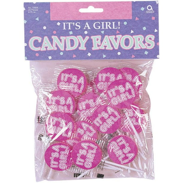 25 Count It S A Girl Baby Shower Lollipops Party Supplies Walmart Com Walmart Com