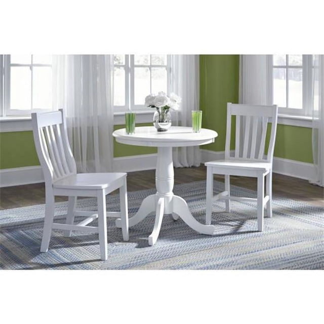 International Concepts Chaises de Café, Blanc (Ensemble de 2)