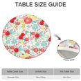thumbnail image 6 of Pioneer Flower Floral Print Pattern Round Fitted Tablecloth with Elastic Edge,Dining Table Cover Waterproof,Outdoor Round Tablecloth for Camping,Dining,Indoor and Outdoor, 6 of 7
