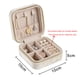thumbnail image 2 of Joyero de terciopelo de viaje, pequeño organizador portátil con espejo, mini caja de regalo para niña, anillo, 2 of 5
