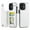 White, variant on for iPhone 12 Mini Wallet Case with Card Holder, PU Faux Leather Kickstand Card Slots Case, Double Magnetic Clasp and Durable Shockproof Cover