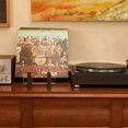 thumbnail image 4 of LOVEVER Vinyl Record Storage Holder Large Capacity Acrylic Ends Display Stand Wooden LP Album Desktop Rack, 4 of 8