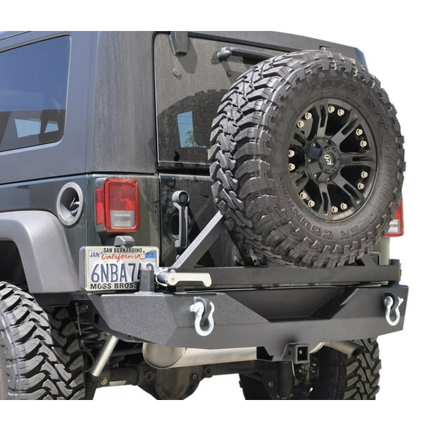 DV8 Offroad Jeep JK Rear Bumper w/Tire Carrier 0718 Wrangler JK