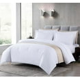 thumbnail image 4 of Chezmoi Collection Solid White Cotton Comforter Set King Size, 3-Piece Luxury Soft Breathable Smooth Cooling 250TC Cotton Twill Lightweight Bedding Comforter for All Season, 4 of 10