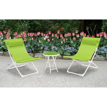 Mainstays 3 Seat Sling Folding Bistro Set
