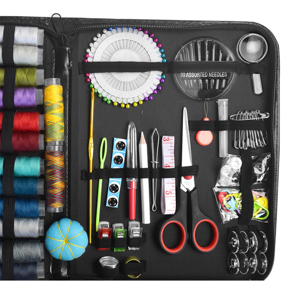 Sewing Kit for Adults Beginner Traveller, 183 Large Premium Sewing Supplies and Accessories with 38 XL Thread Spools - Needle and Thread Kit Products for Quick Repairs