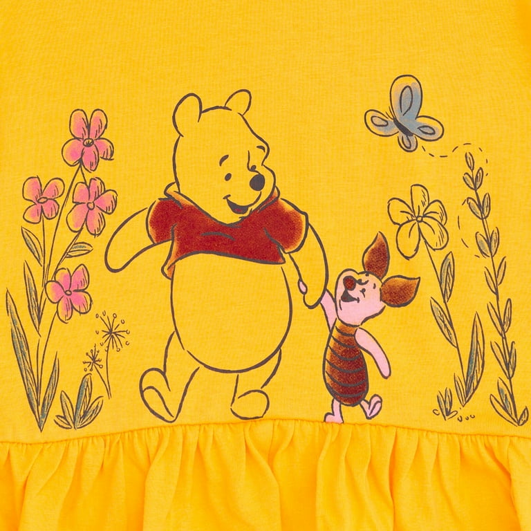 Disney Winnie the Pooh Piglet Newborn Baby Girls Peplum T Shirt and Leggings Outfit Set Newborn to Toddler
