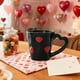 thumbnail image 4 of Taza para parejas de San Valentín | Taza de café cerámica Rojo Rosa Blanco Negro | Acabado brillante duradero de 5,3 pulgadas | Diseño de Corazón Romántico | regalo ideal para él, ella | Agarre, 4 of 6