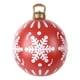 thumbnail image 2 of Bola inflable navideña para exteriores de 55 cm | Esfera decorada de PVC resistente a la intemperie | Decoración para árbol de Navidad y jardín | No requiere luces, 2 of 5