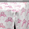 thumbnail image 4 of Hawaii Dog Crate Cover, Tropical Summer Birds Repetitive Pattern of Love Flamingos and Hearts, Easy to Use Pet Kennel Cover Small Dogs Puppies Kittens, 7 Sizes, Pink and Pastel Pink, by Ambesonne, 4 of 6